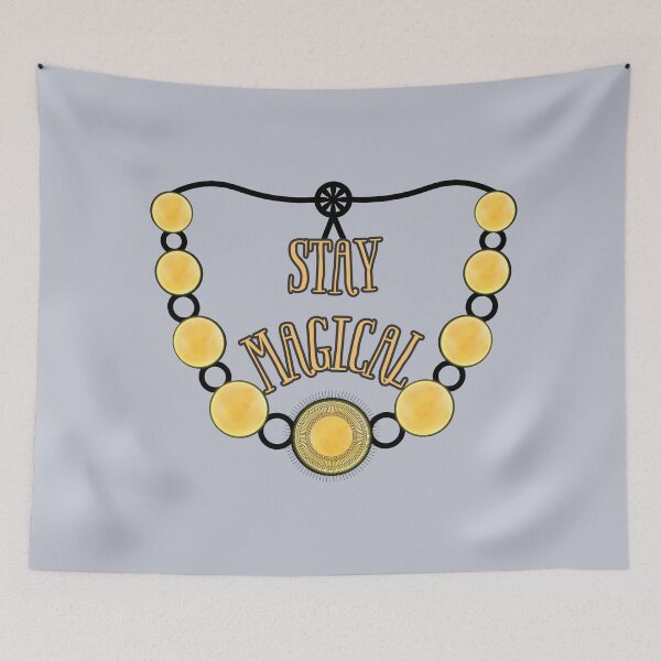 Item preview, Stay Magical Cute Boho Celestial Necklace Art designed and sold by PaniKulka.