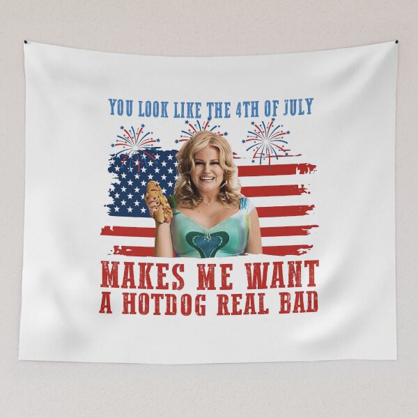 Item preview, Jennifer Coolidge You Look Like the 4th of July Makes Me Want A Hot Dog Real Bad  designed and sold by Holyiury.