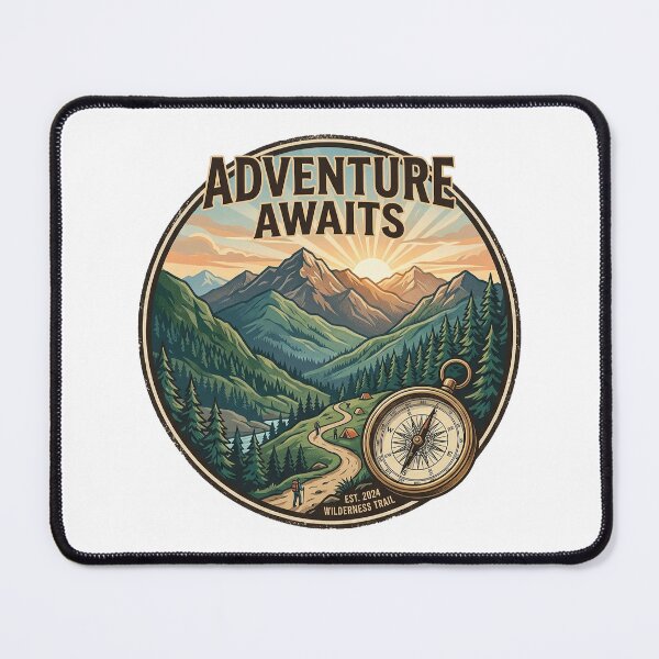 Item preview, Vintage Mountain & Compass Camping Graphic designed and sold by Ponsak.