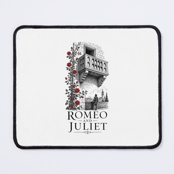Item preview, Romeo and Juliet Night Balcony Scene Woodcut Engraving designed and sold by Fenay Designs.