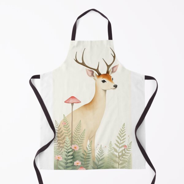Item preview, Whimsical Woodland Deer with Forest Ferns designed and sold by Vida e Arte.