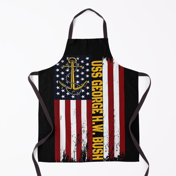 Item preview, USS George H.W. Bush CVN 77 US Navy Anchor Distressed Flag Veteran Gift designed and sold by YubitaLeLe.