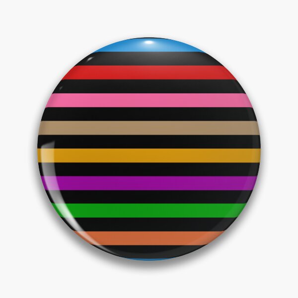 Item preview,  Rainbow Colorful Stripes Lines Pattern - Black  designed and sold by PatternTitan.