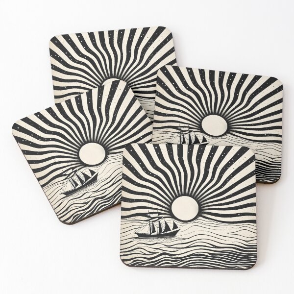Item preview, Boat, Sun and Waves designed and sold by Erlin Rudho.