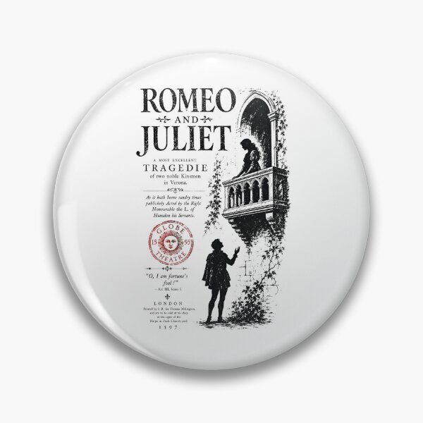 Artikelvorschau, Romeo und Julia Globe Theatre Titelseite Folio Art entworfen und verkauft von Fenay Designs.