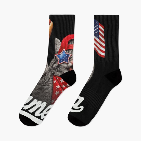 Item preview, Patriotic American Cat Hot Dog Star Sunglasses Fourth of July BBQ Merch designed and sold by YubitaLeLe.