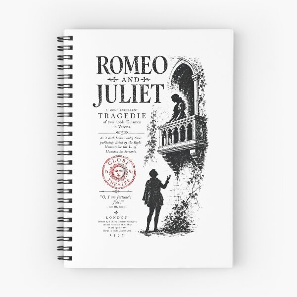 Item preview, Romeo and Juliet Globe Theatre Title Page Folio Art designed and sold by Fenay Designs.