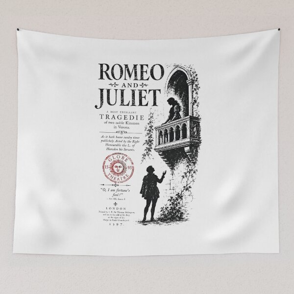 Item preview, Romeo and Juliet Globe Theatre Title Page Folio Art designed and sold by Fenay Designs.