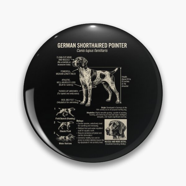Item preview, German Shorthaired Pointer Scientific Anatomy Biology Dog Lover designed and sold by Kimberley King Art  King Art.