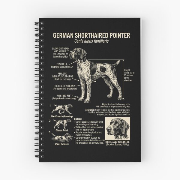 Item preview, German Shorthaired Pointer Scientific Anatomy Biology Dog Lover designed and sold by Kimberley King Art  King Art.