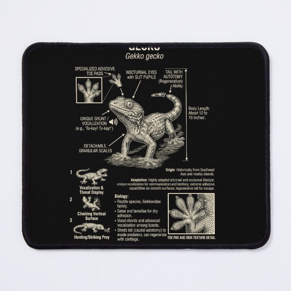 Item preview, Gecko Scientific Anatomy Biology Animal Lover designed and sold by Kimberley King Art King Art.