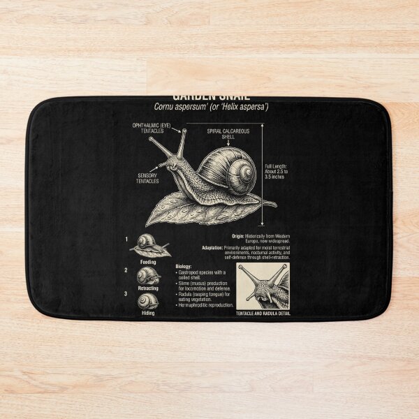 Item preview, Garden Snail Scientific Anatomy Biology Animal Lover designed and sold by Kimberley King Art  King Art.