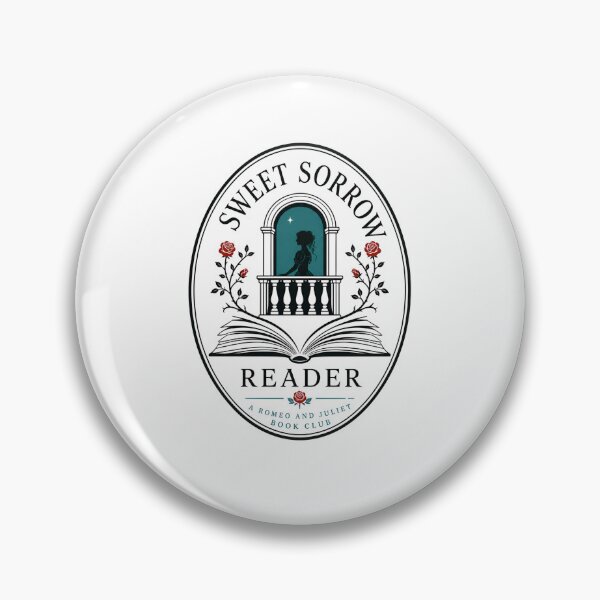 Item preview, Sweet Sorrow Book Club Romeo and Juliet Reader Badge designed and sold by Fenay Designs.