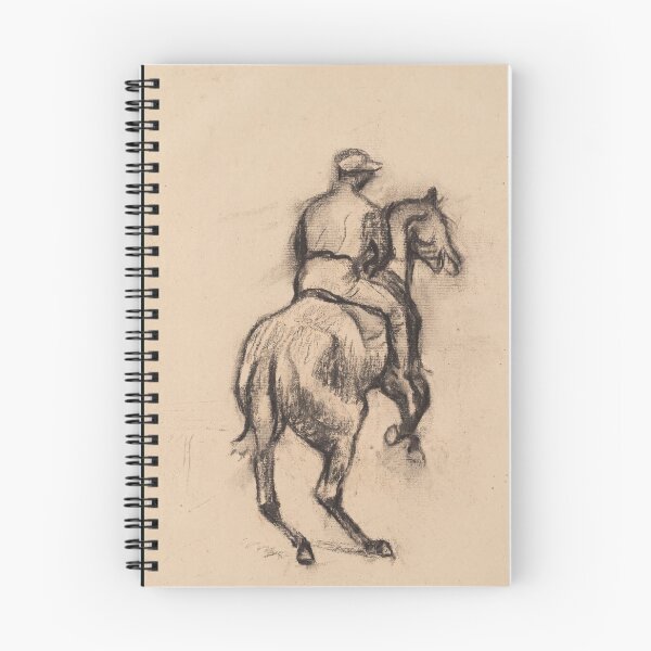 Item preview, Jockey on Horseback Charcoal Study designed and sold by artofuniverse.