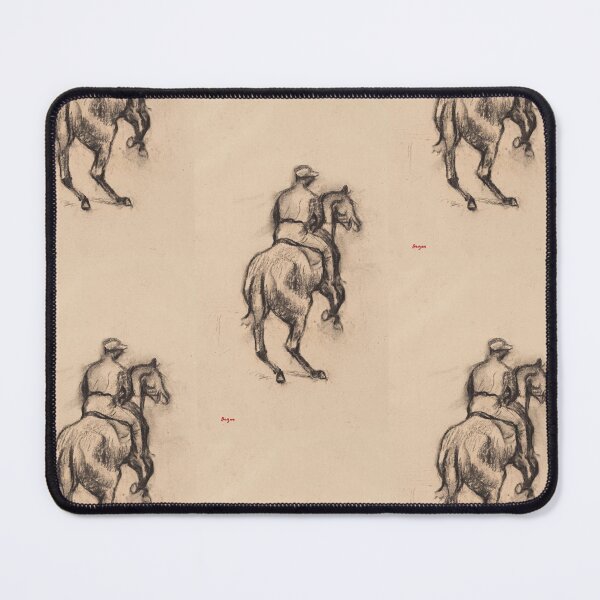 Item preview, Jockey on Horseback Charcoal Study designed and sold by artofuniverse.