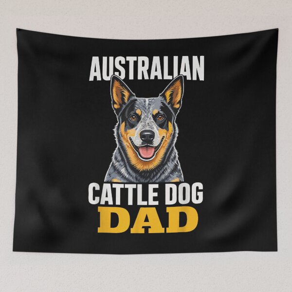 Item preview, Proud Australian Cattle Dog Dad Blue Heeler Men's Father's Day Gift Idea designed and sold by YubitaLeLe.