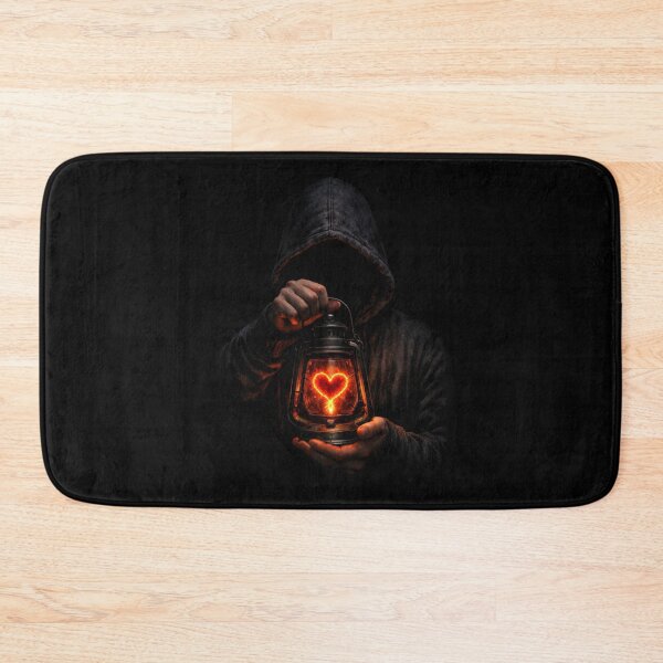 Item preview, Heart Lantern – Hooded Shadow Holding a Glowing Fiery Heart designed and sold by Timeless Junction.