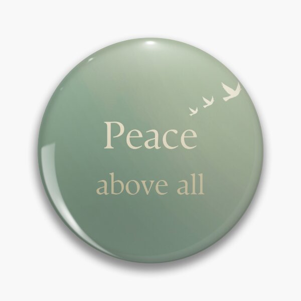 Item preview,  Peace Above All – Minimalist Birds in Flight Affirmation Design designed and sold by CosmicQuietLab.