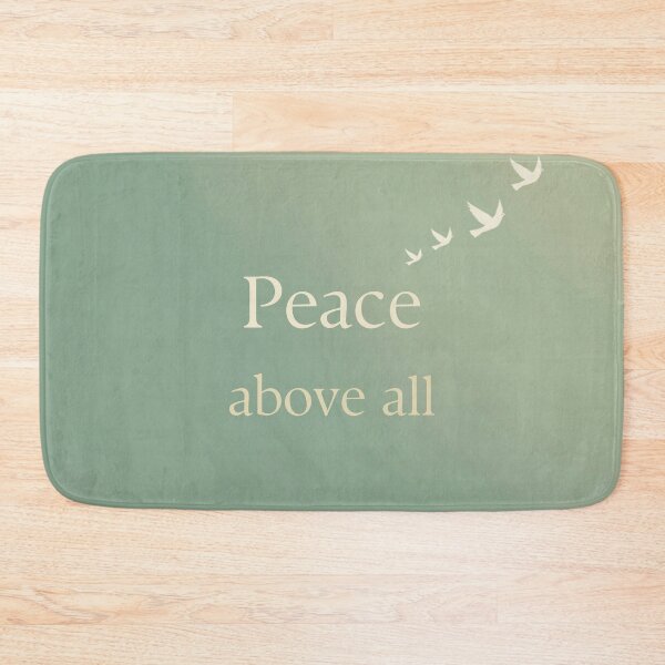 Item preview,  Peace Above All – Minimalist Birds in Flight Affirmation Design designed and sold by CosmicQuietLab.