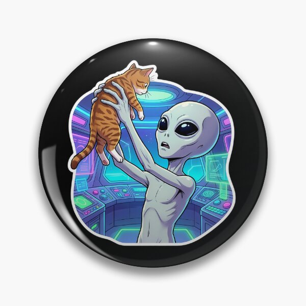 Item preview, Alien Holding Orange Cat in Spaceship designed and sold by Sunkhung.