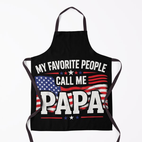 Item preview, My Favorite People Call Me Papa Papa Papa with Waving American Flag designed and sold by YubitaLeLe.