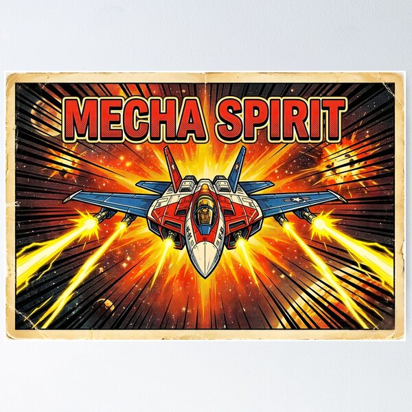 Item preview, Mecha Spirit Jet Artwork designed and sold by Fafl-Studio.