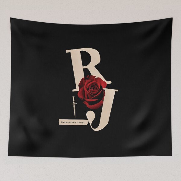 Item preview, Shakespeare's Verona R+J Monogram Rose Dagger Art designed and sold by Fenay Designs.