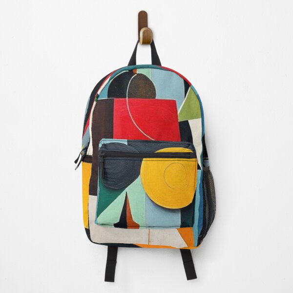 Item preview, Multicolor Cubist Illustration | Abstract Triangles and Circles designed and sold by RAISC.