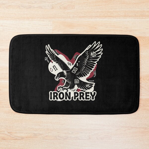 Item preview, Aggressive Noir Eagle - Brutalist Grit Gym & Streetwear Design designed and sold by FitEnvy.