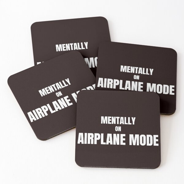 Item preview, Mentally on Airplane Mode – Funny Introvert Quote designed and sold by ArtPer-design.