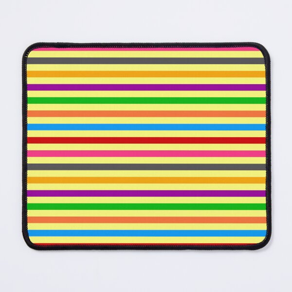 Item preview, Rainbow Colorful Stripes Lines Pattern - Yellow designed and sold by PatternTitan.