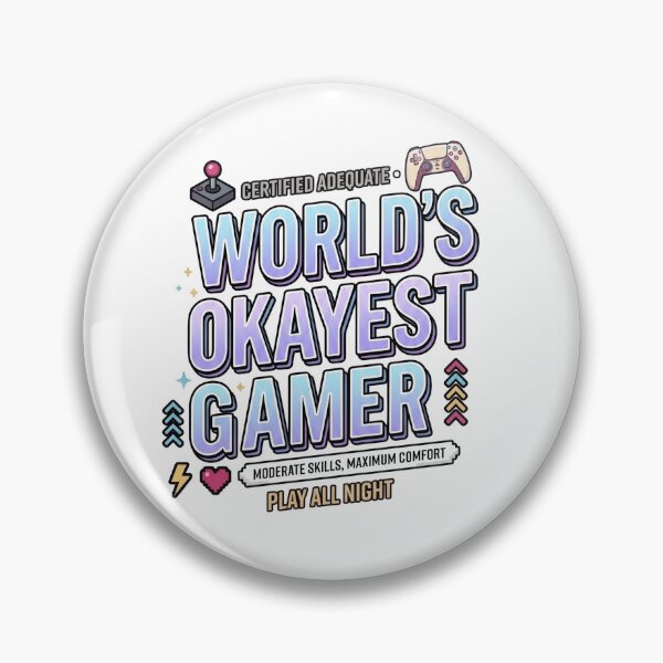 Item preview, World's Okayest Gamer - Funny Retro Gaming Design designed and sold by Zack's Digital Threads.