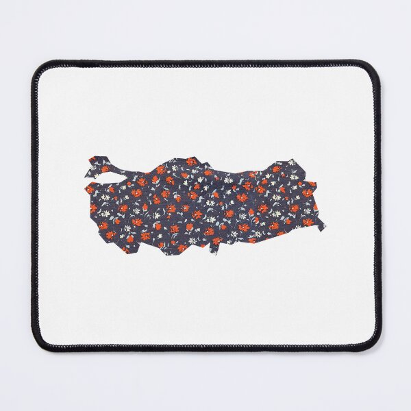 Item preview, Turkey map with flowers pattern designed and sold by Öpproved.