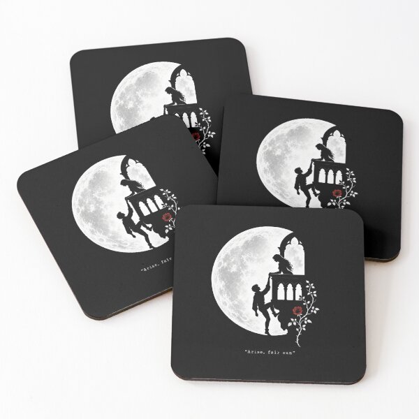 Item preview, Arise Fair Sun Romeo and Juliet Silhouette Moon Graphic designed and sold by Fenay Designs.