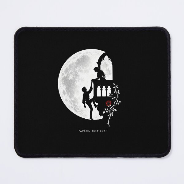 Item preview, Arise Fair Sun Romeo and Juliet Silhouette Moon Graphic designed and sold by Fenay Designs.