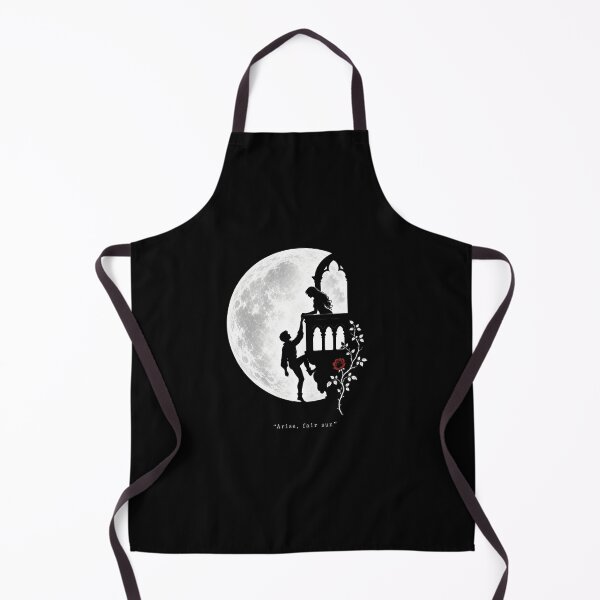 Item preview, Arise Fair Sun Romeo and Juliet Silhouette Moon Graphic designed and sold by Fenay Designs.