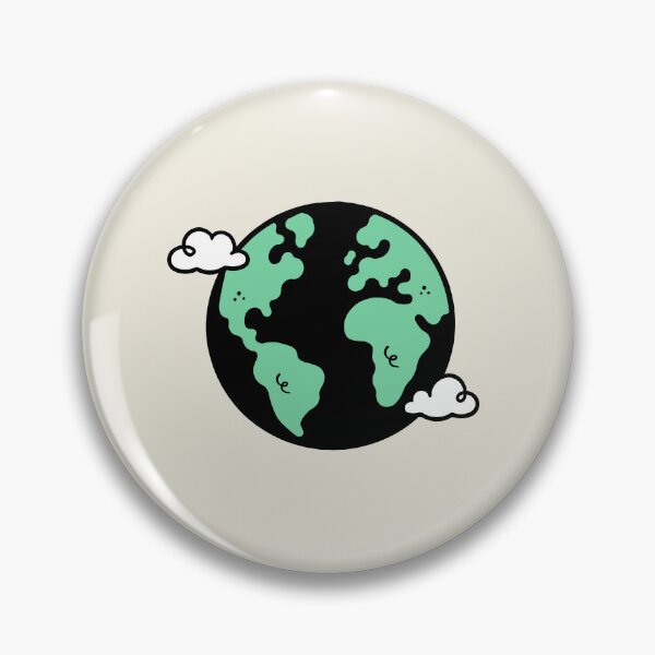 Item preview, Mint Green Earth Day World Map with Clouds Minimal Planet Earth Design designed and sold by American Spirit.
