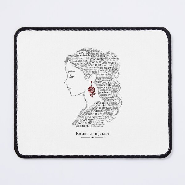 Item preview, Juliet Good Night Typography Silhouette Portrait Art designed and sold by Fenay Designs.