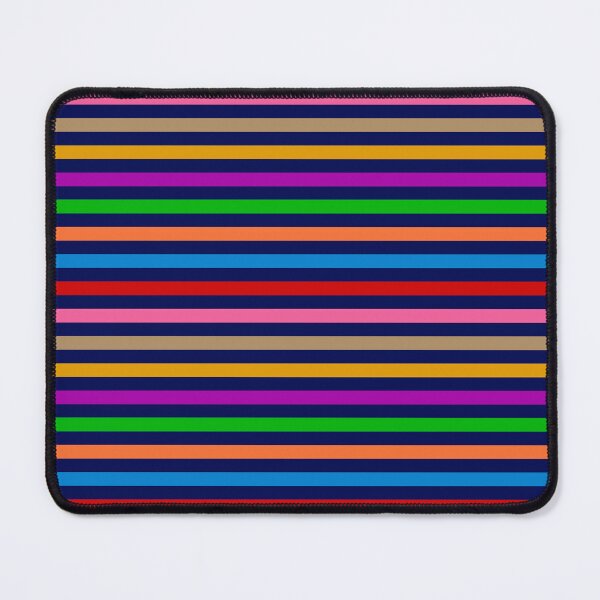 Item preview, Rainbow Colorful Stripes Lines Pattern - Blue designed and sold by PatternTitan.