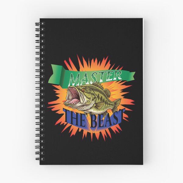Item preview, Largemouth Bass vector illustration with text "Master The Beast" designed and sold by Art-Horizon.