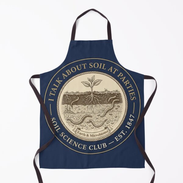 Item preview, I Talk About Soil At Parties Soil Science Badge designed and sold by CalmCapy Co.
