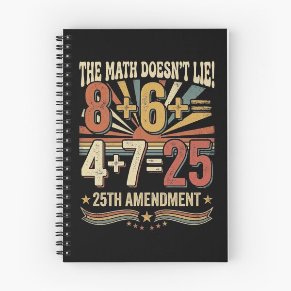 Item preview, The Math Doesn't Lie 8+6+4+7 Retro Vintage 25th Amendment Political Humor designed and sold by bilal sibgui.