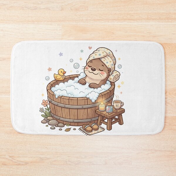 Item preview, Cute Otter Bubble Bath designed and sold by MzulhilmiZam.