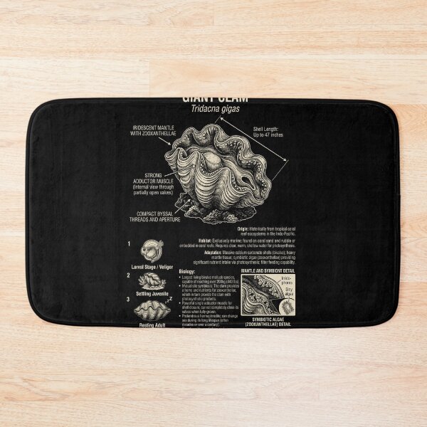 Item preview, Giant Clam Scientific Anatomy Biology Animal Lover designed and sold by Kimberley King Art  King Art.