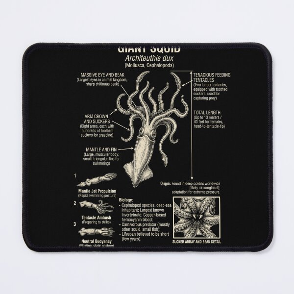 Item preview, Giant Squid Scientific Anatomy Biology Animal Lover designed and sold by Kimberley King Art  King Art.