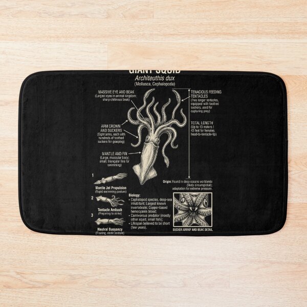 Item preview, Giant Squid Scientific Anatomy Biology Animal Lover designed and sold by Kimberley King Art  King Art.