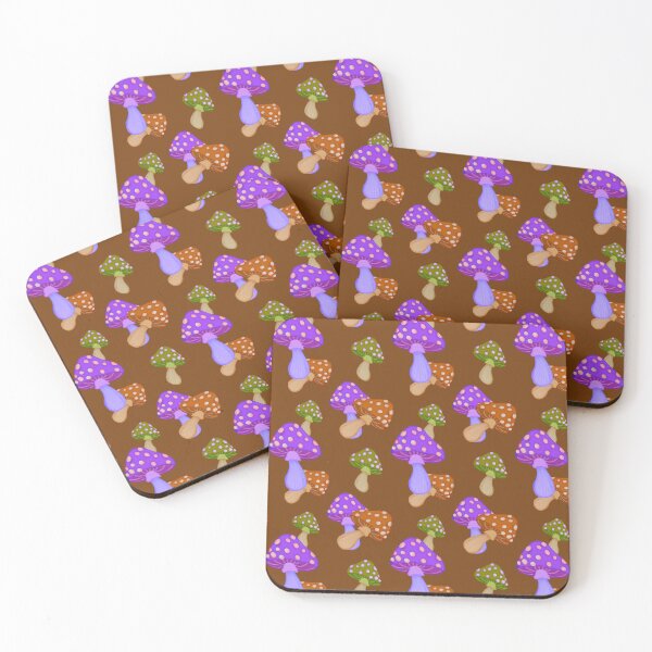Item preview, Retro Whimsical Cottagecore Mushroom Seamless Repeat Pattern Design designed and sold by MandaMarieArt.