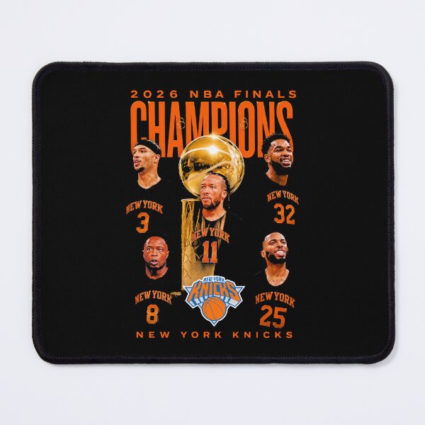Item preview, Jalen Brunson Josh Hart Mikal Bridges OG Anunoby Mitchell Robinson Trophy New York Knicks 2026 Champions designed and sold by NBHamRadio.