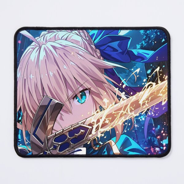 Item preview, Moonlit Knight Anime Warrior – Blue Armor Sword Maiden Fantasy Art, Epic Heroine Aesthetic designed and sold by Dyan4.