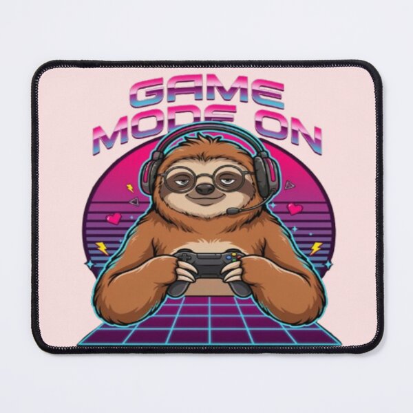 Item preview, Game Mode On Sloth Gaming Illustration designed and sold by DailySparks.